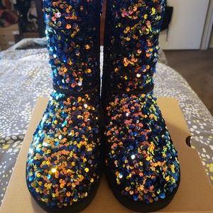 Classic Short Stellar Sequin UGG Boots.